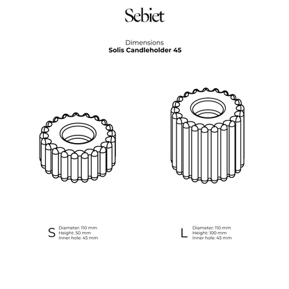 Solis Candleholder 45 S